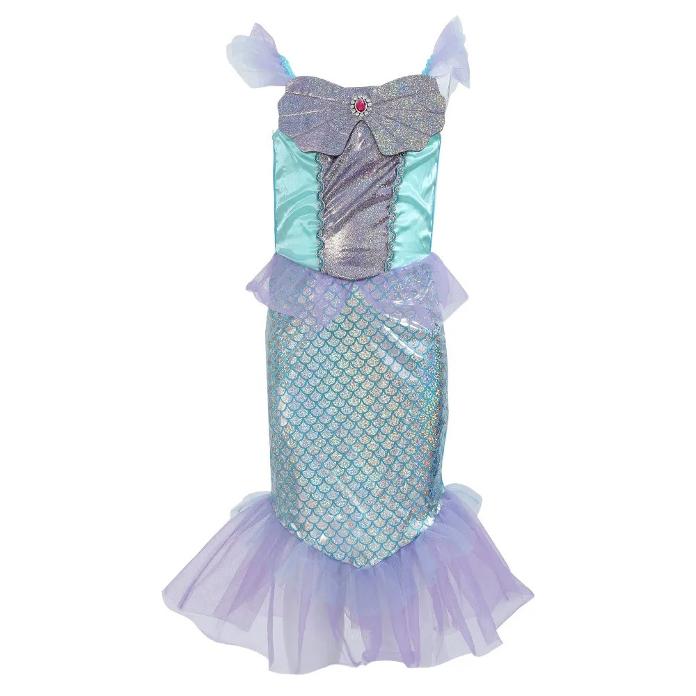 女の子用 人魚姫ドレススパンコール・フレア袖