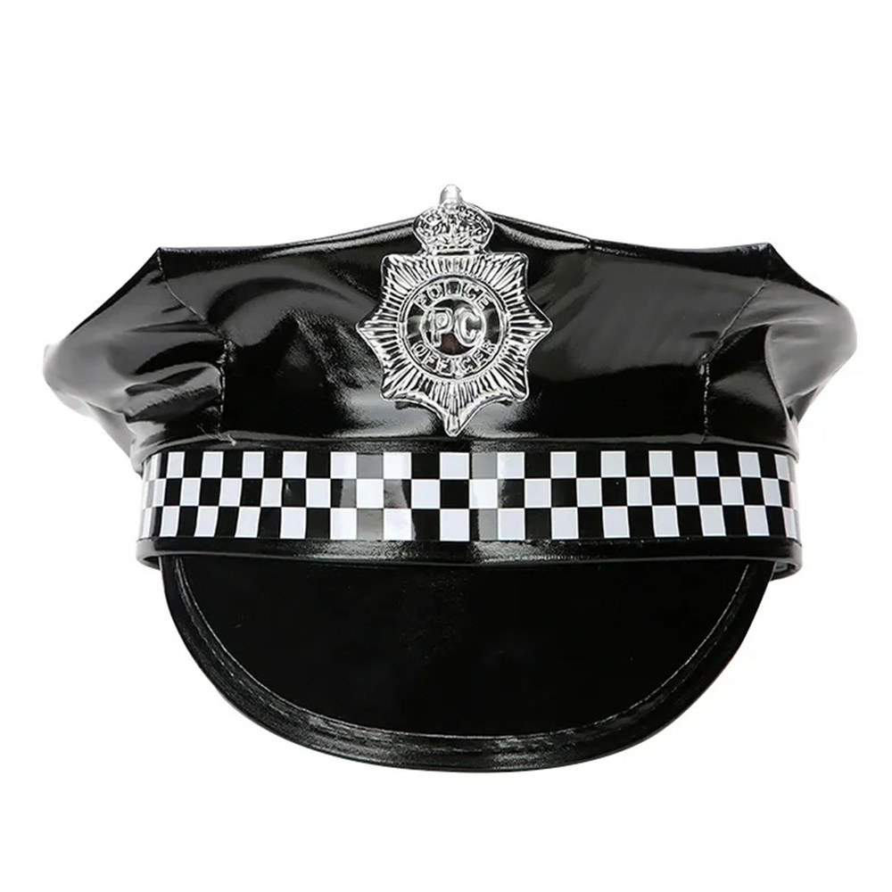 大人用 警察帽仮装用・黒